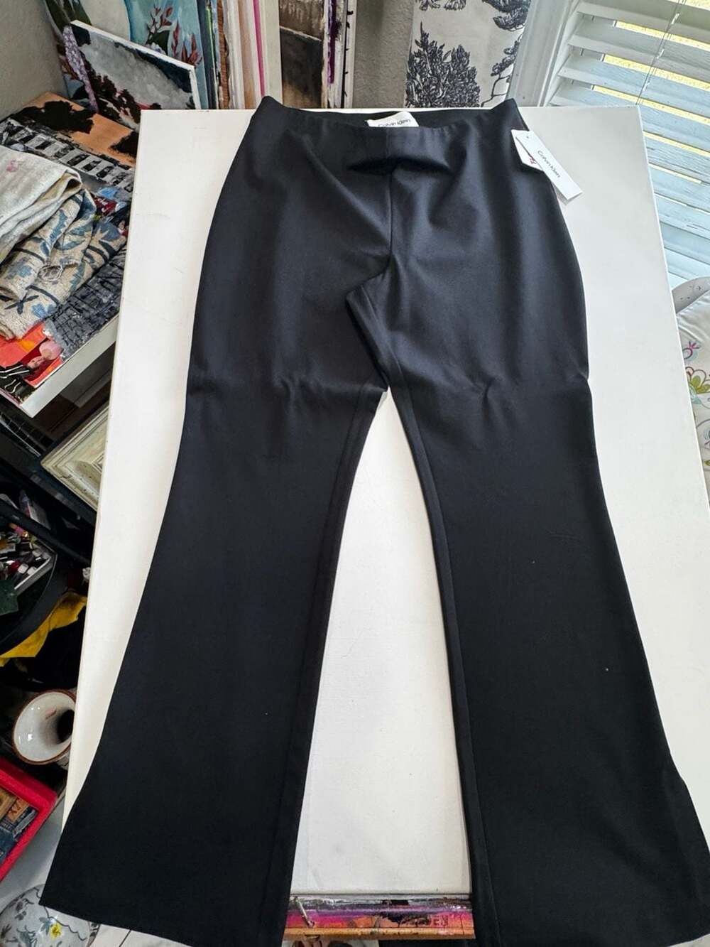 Calvin Klein Women's High-Waisted Flare Legging Pants
